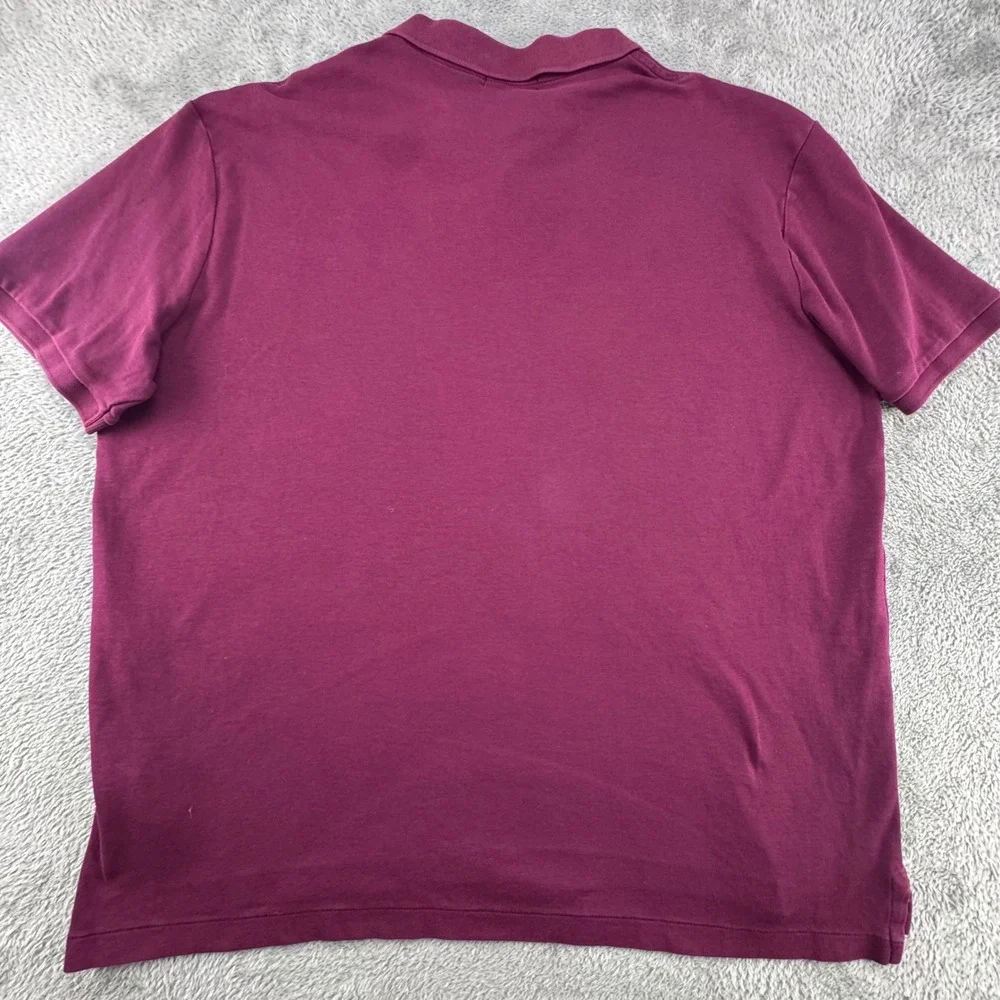 Polo Ralph Lauren Polo Shirt Mens XL Burgundy Excellent Short Sleeve Classic Fit